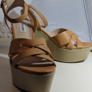Steve Madden Platform Vegan Leather Sandals